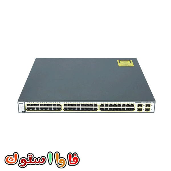 سوئیچ شبکه سیسکو 48 پورت WS-C3750-48PS-S